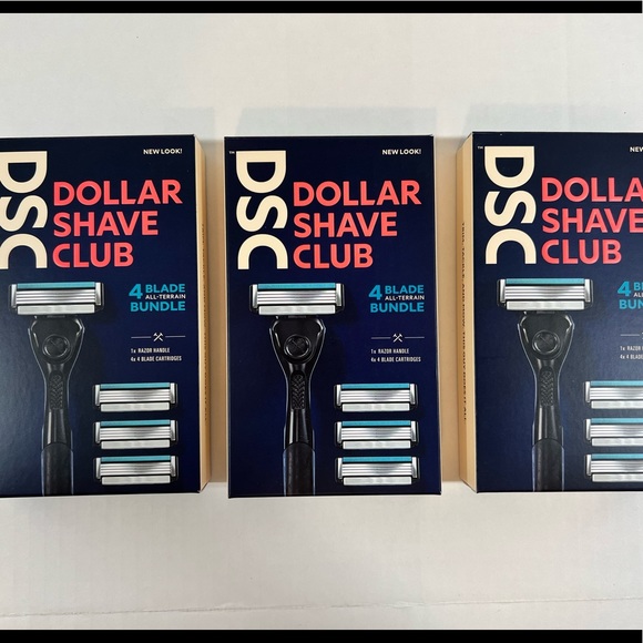 Set of 3 NTW DSC Dollar shave club razors new in box sealed - Picture 1 of 2
